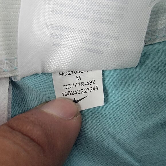 Nike Sportswear Favorites Girls Medium Blue Logo Print Leggings Athletic Casual - Picture 4 of 6